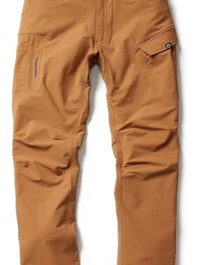 Men's Cargo Work Pants in Caramel Brown